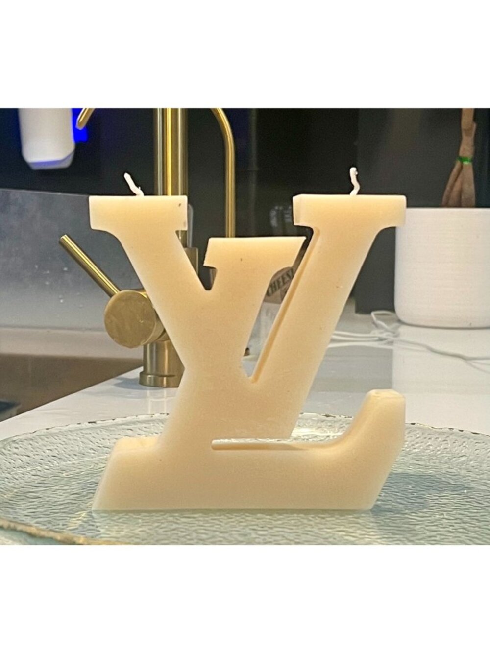 FASHION INITIAL PILLAR CANDLE